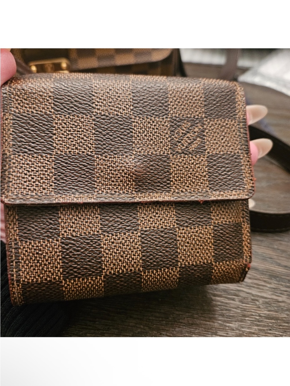 Louis Vuitton Brown Damier Ebene Crossbody with Matching Small Wallet - Picture 9 of 13